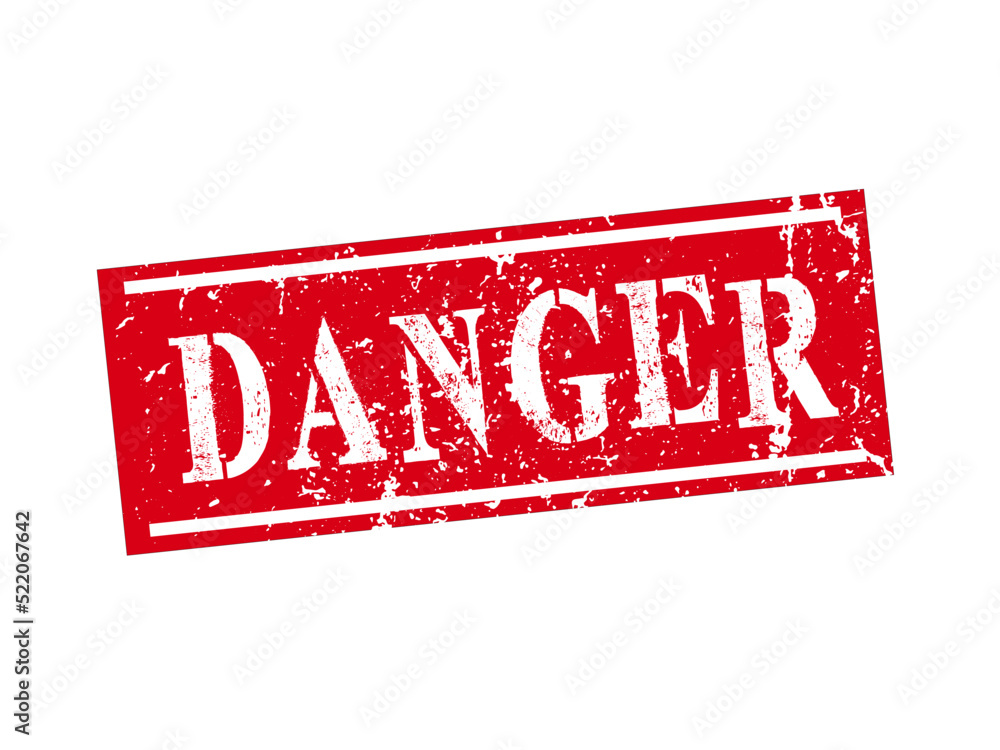 Grunge rubber stamp with word Danger, vector illustration Grunge rubber stamp with word Danger, vector illustration