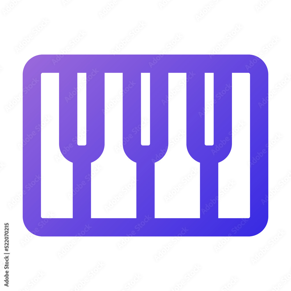 Fototapeta premium piano icon gradient style