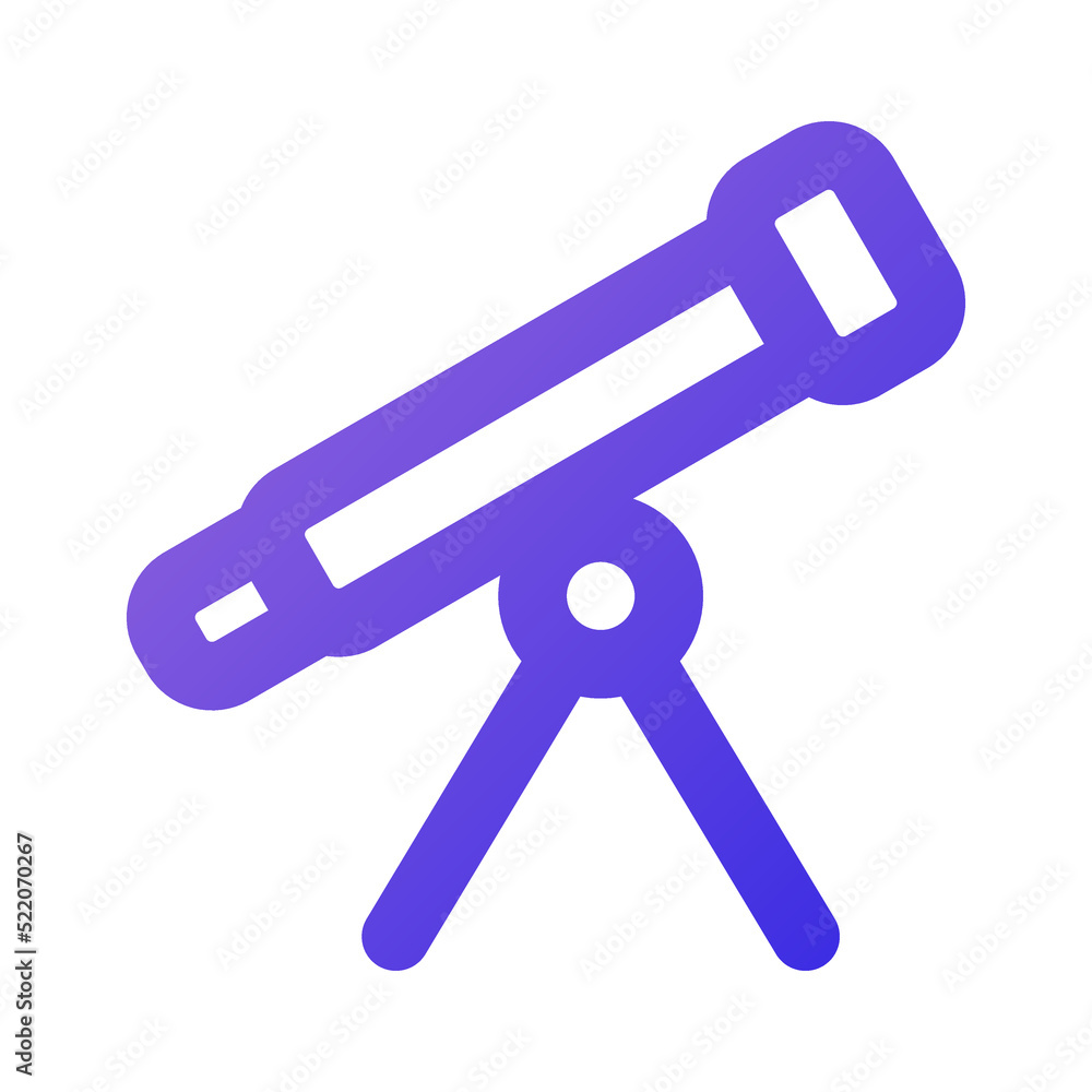 telescope icon gradient style telescope icon gradient style