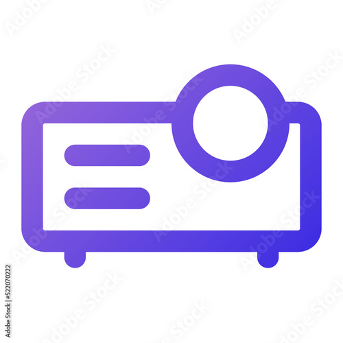 projector icon gradient style