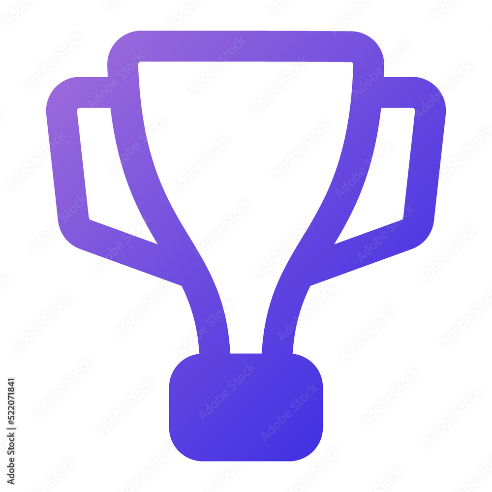trophy icon gradient style trophy icon gradient style