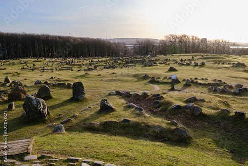 Photos ancient Viking graveyard of Lindholm Hoje
