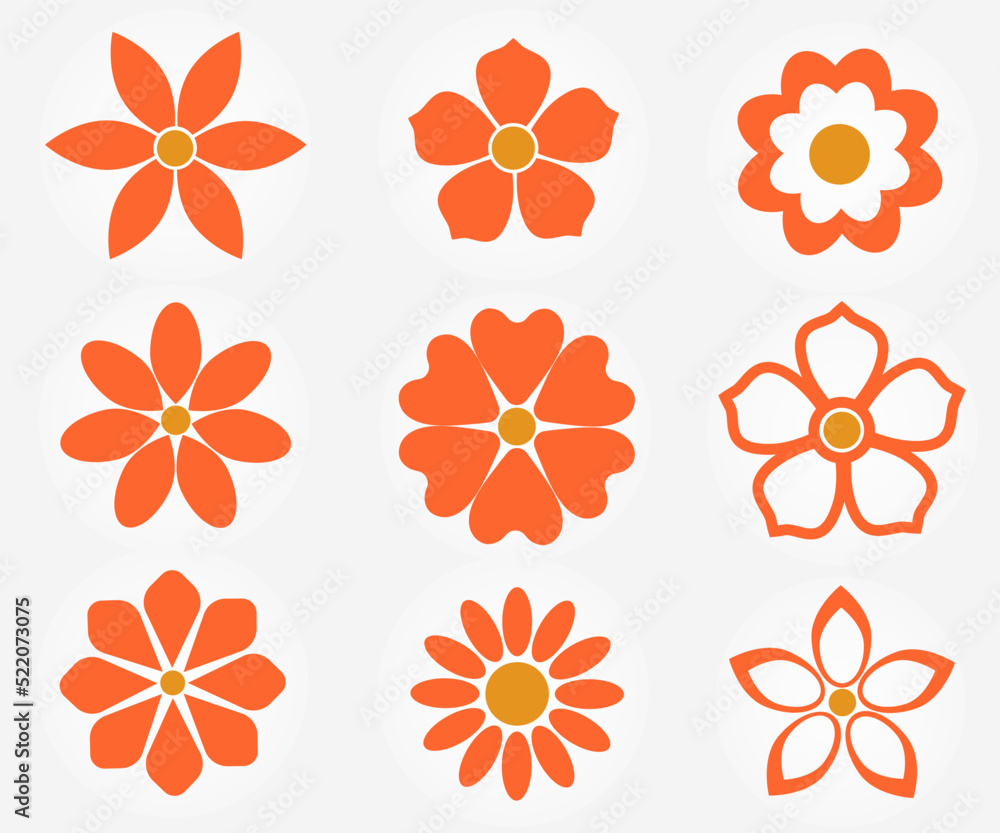 Design icons vector illustration of a flower (chamomile). Design icons vector illustration of a flower (chamomile).