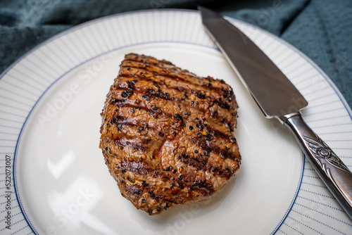 Fresh grilled pepper steak 