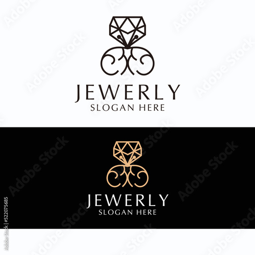 Jewerly logo design icon template