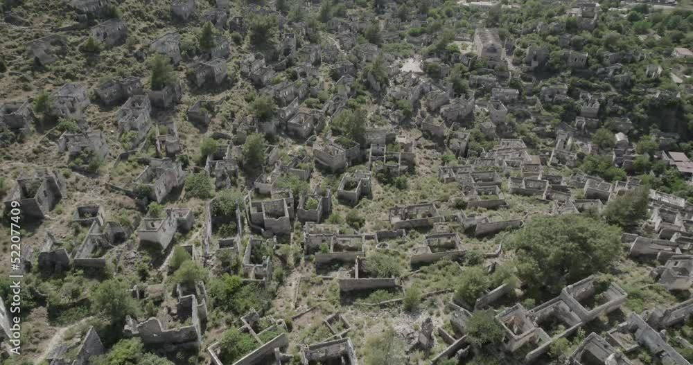 Ancient city of Kayaköy. Fethiye Mugla. Turkey. Ancient city of Kayaköy. Fethiye Mugla. Turkey.
