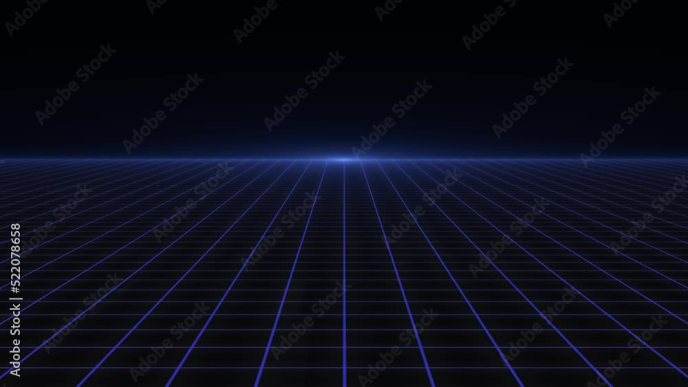 Retro Futuristic blue grid background. Retro Futuristic blue grid background.