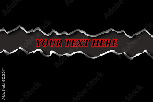 Premium torn paper simulation background with space for text, special promotions.