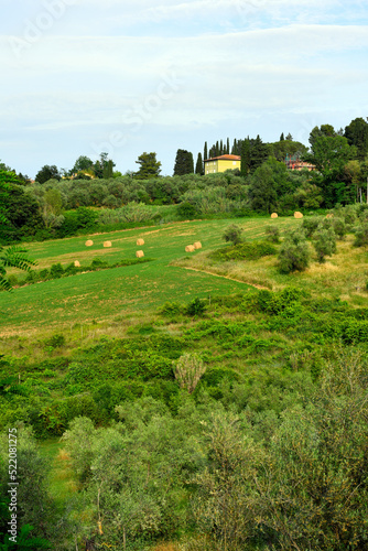 the hills near Peccioli tuscany Italy