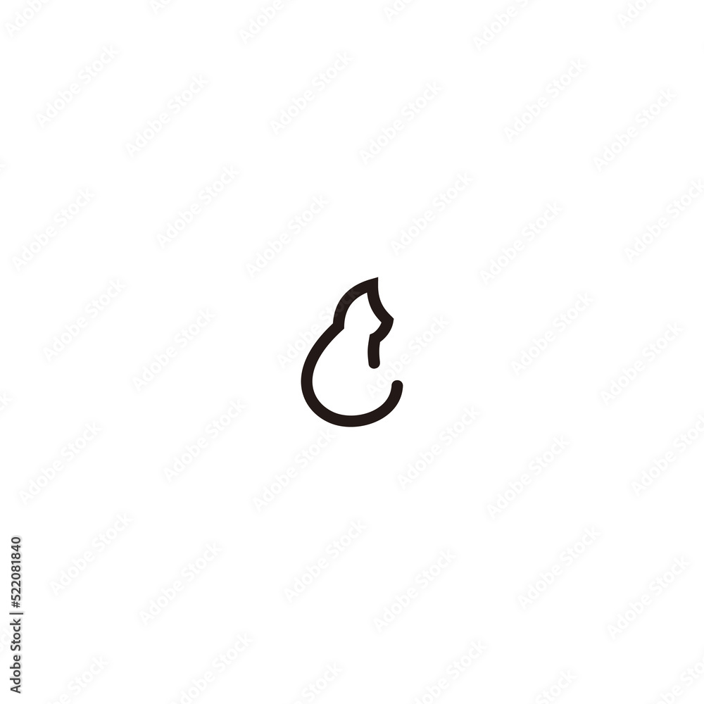 Typographic logo vector illustration. Typographic logo vector illustration.