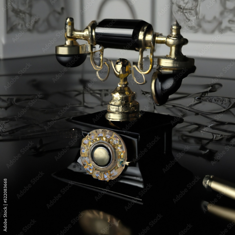 Luxury antique rotary phone