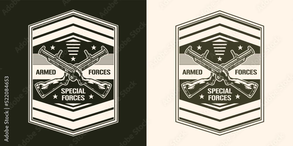Grenade Launcher vintage monochrome sticker
