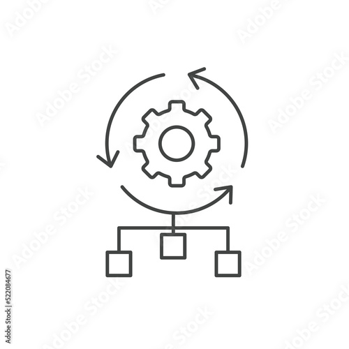 algorithm icons  symbol vector elements for infographic web