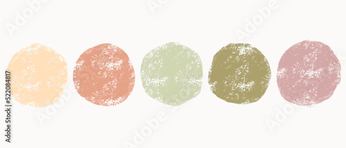 Color watercolor circle dots set. Vector smear watercolour splash stain. pastel paints. Round pastel hand drawn watercolor background boho color.