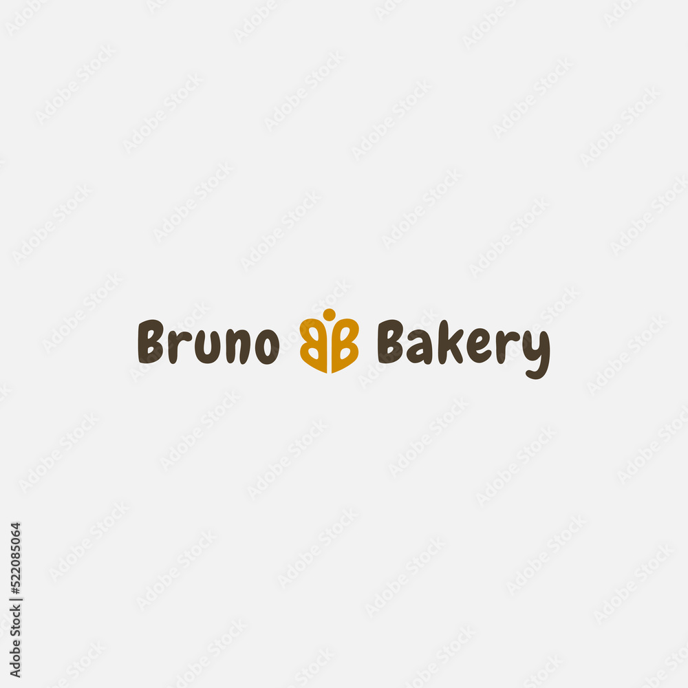 Bruno Bakery Logo Design Bruno Bakery Logo Design