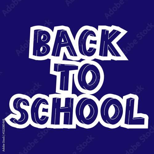 Back to school text effect