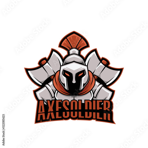 Gladiator logo esport for gaming logo design