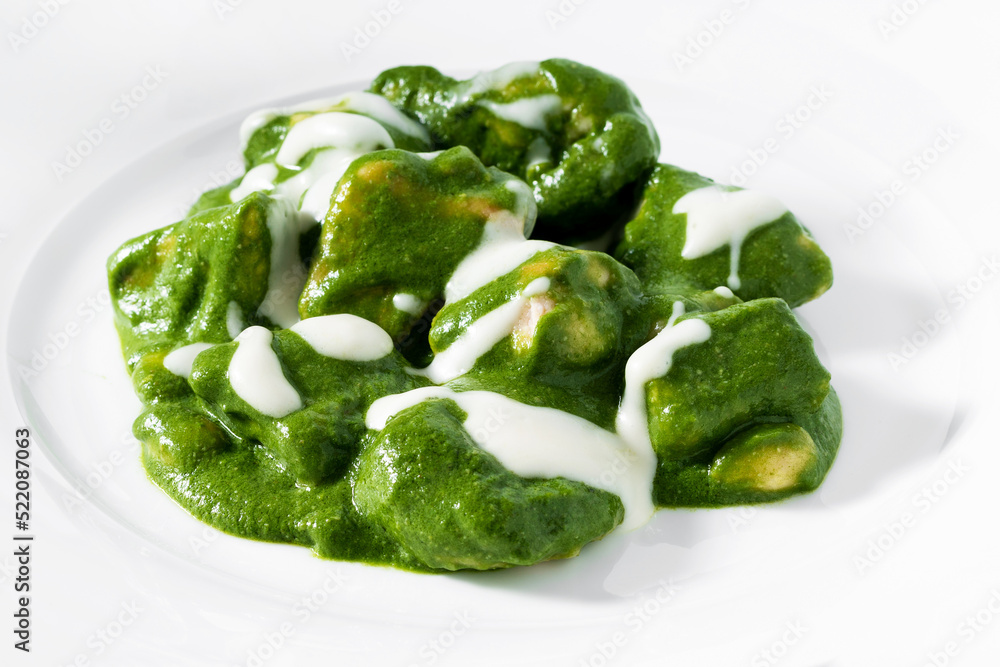 Green chicken curry, Thai very popular street food with coconut cream in Green Curry Paste. Green chicken curry, Thai very popular street food with coconut cream in Green Curry Paste.