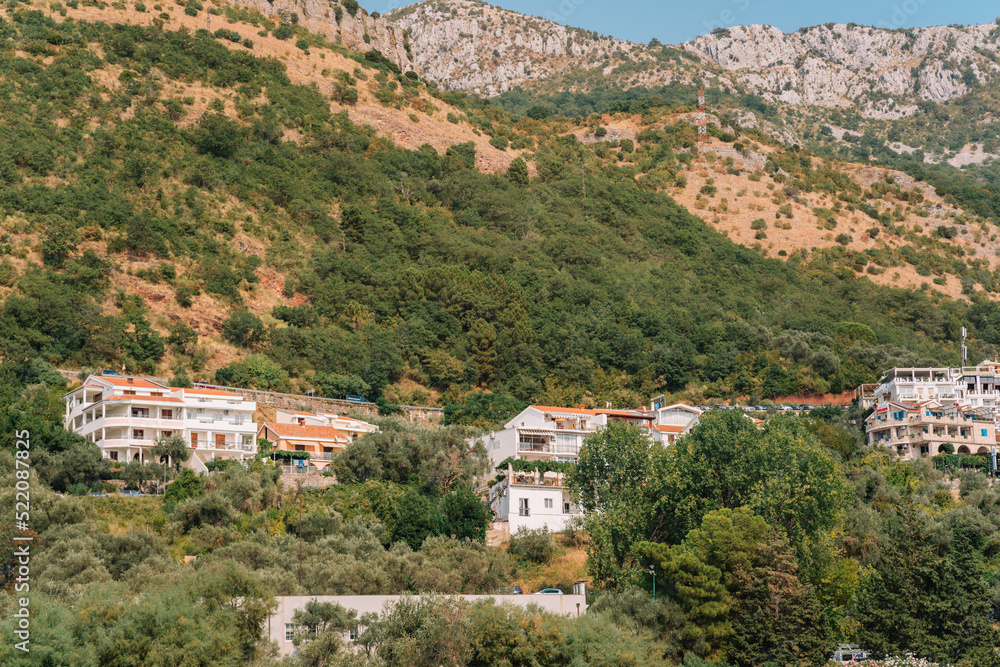 Sveti Stefan town in Montenegro, picturesque bay