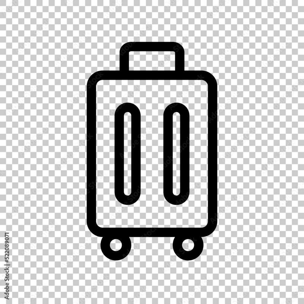 Suitcase icon isolated on transparent background. Vector Suitcase icon isolated on transparent background. Vector