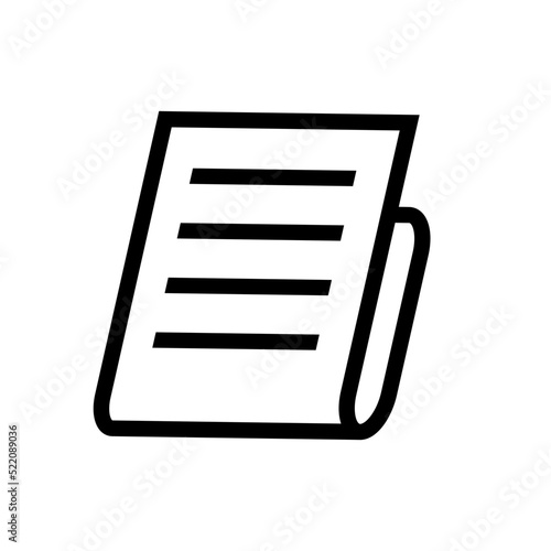 Newspaper article icon. Information. Vector.