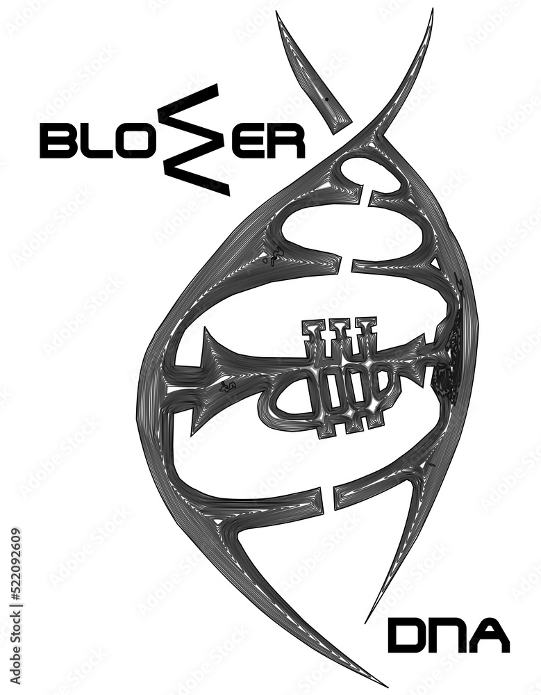 Trumpet Blower DNA Stock Illustration Adobe Stock