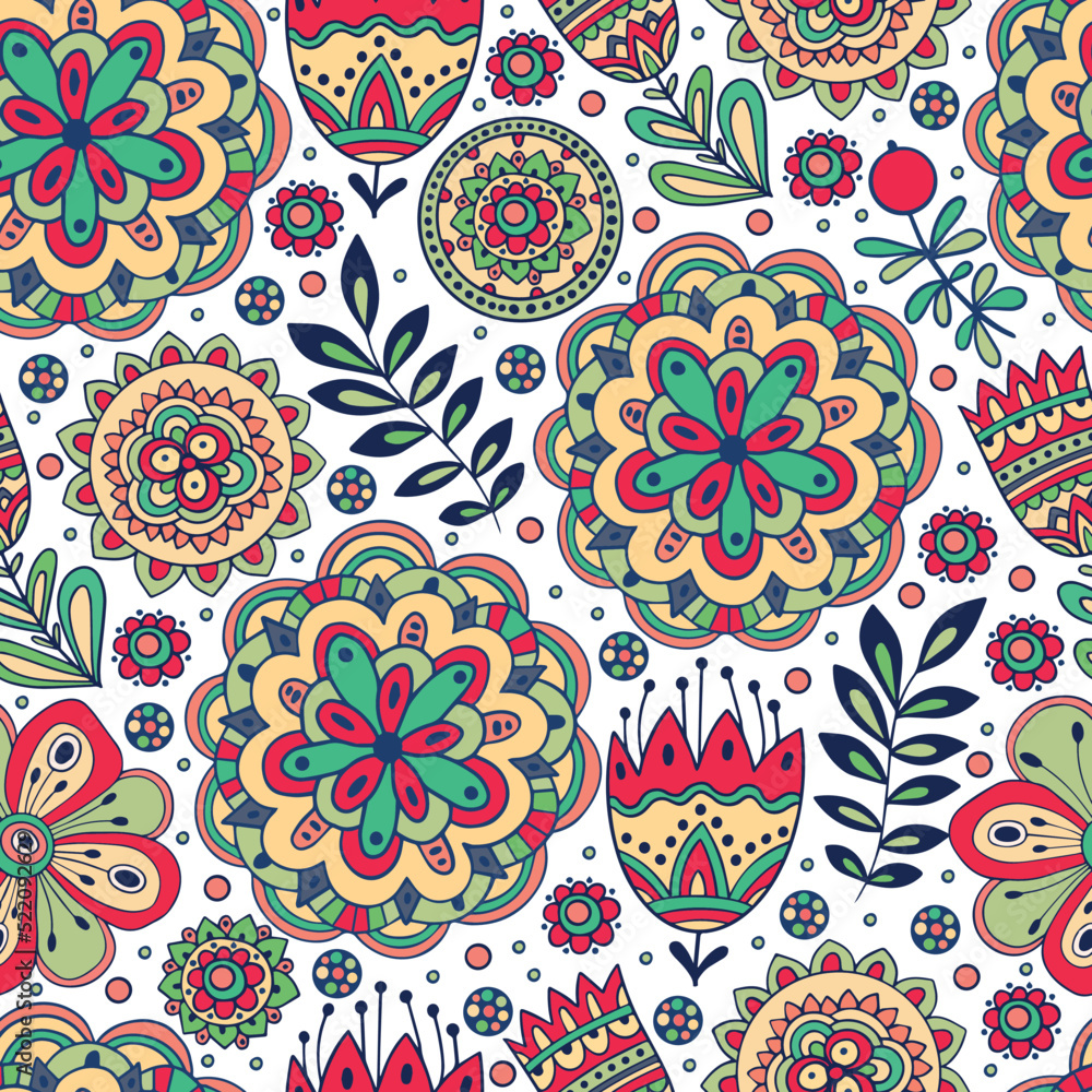 Indian flower paisley pattern outline hand drawn vector. Floral ethnic Indian flower paisley pattern outline hand drawn vector. Floral ethnic