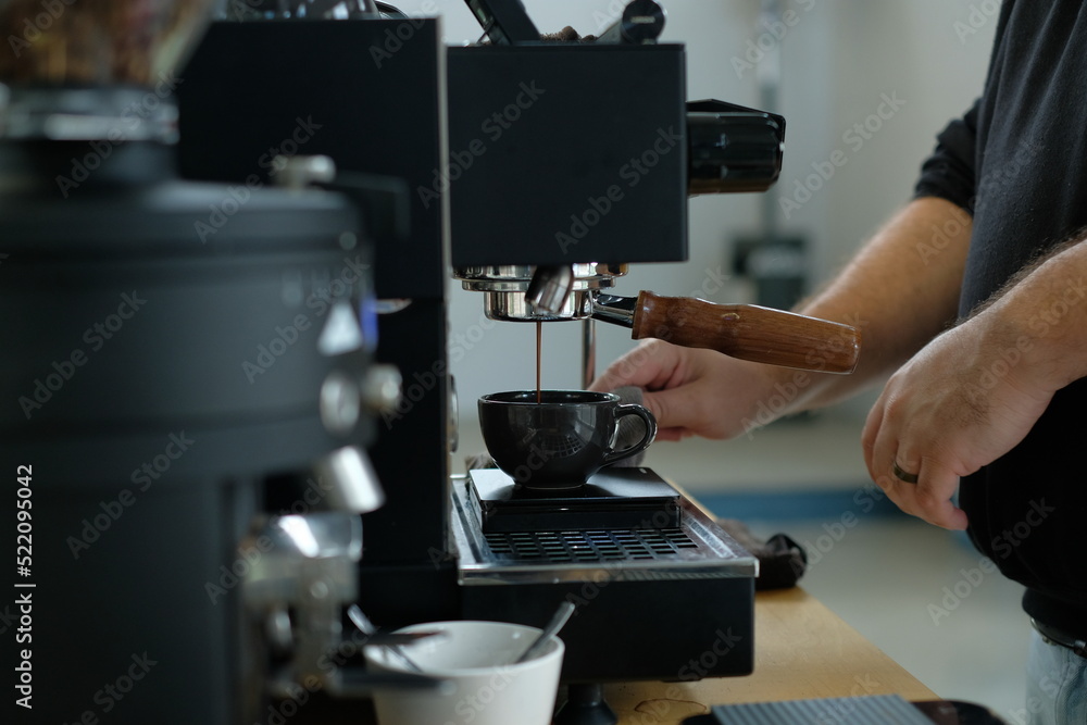 Coffee machine. preparing coffee. Coffee machine. preparing coffee.