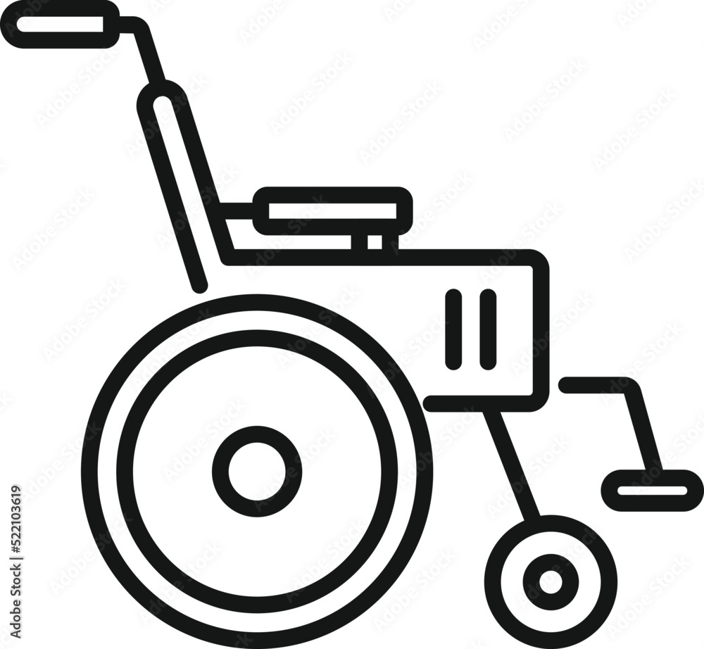 Wheelchair icon outline vector. Therapy doctor Wheelchair icon outline vector. Therapy doctor