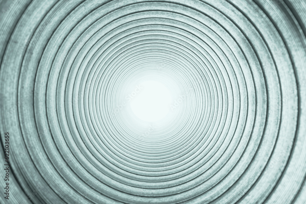 Fototapeta premium light at the end of the tunnel, pipe from inside