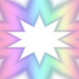 Abstract multicolored rainbow star burst.