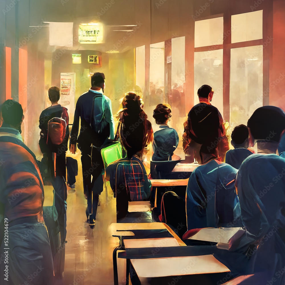 back to school abstract illustration back to school abstract illustration