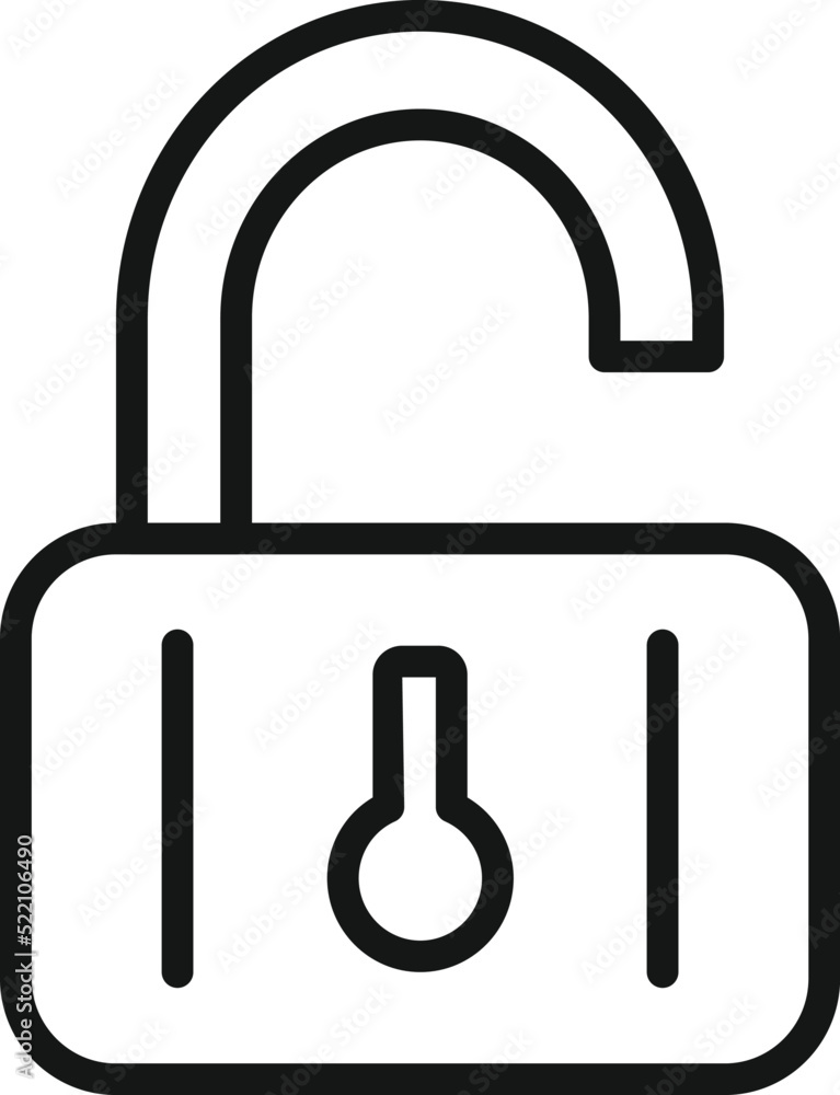 Car unlock icon outline vector. Spare auto Car unlock icon outline vector. Spare auto
