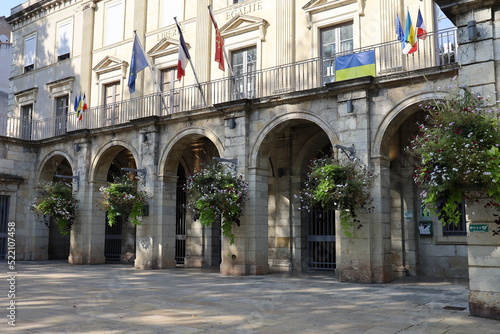 La mairie, vue de l'extérieur, ville de Cahors, département du Lot, France