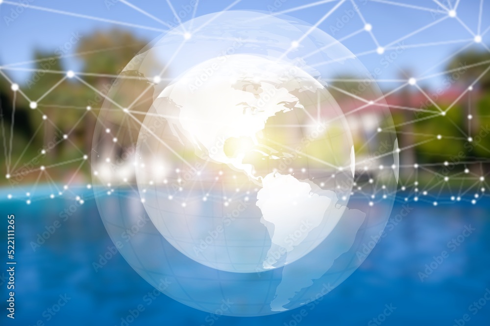 Obraz premium Environmental technology concept. Sustainable development goals background