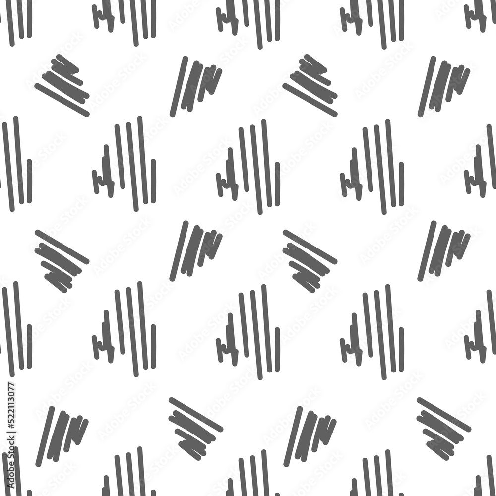 Vector. Hand drawn monochrome grey, black and white seamless pattern. Hatching. Abstract vector texture from strokes in grunge style. Backgrounds with ink, felt-tip pen, brush, ink. Vector. Hand drawn monochrome grey, black and white seamless pattern. Hatching. Abstract vector texture from strokes in grunge style. Backgrounds with ink, felt-tip pen, brush, ink.