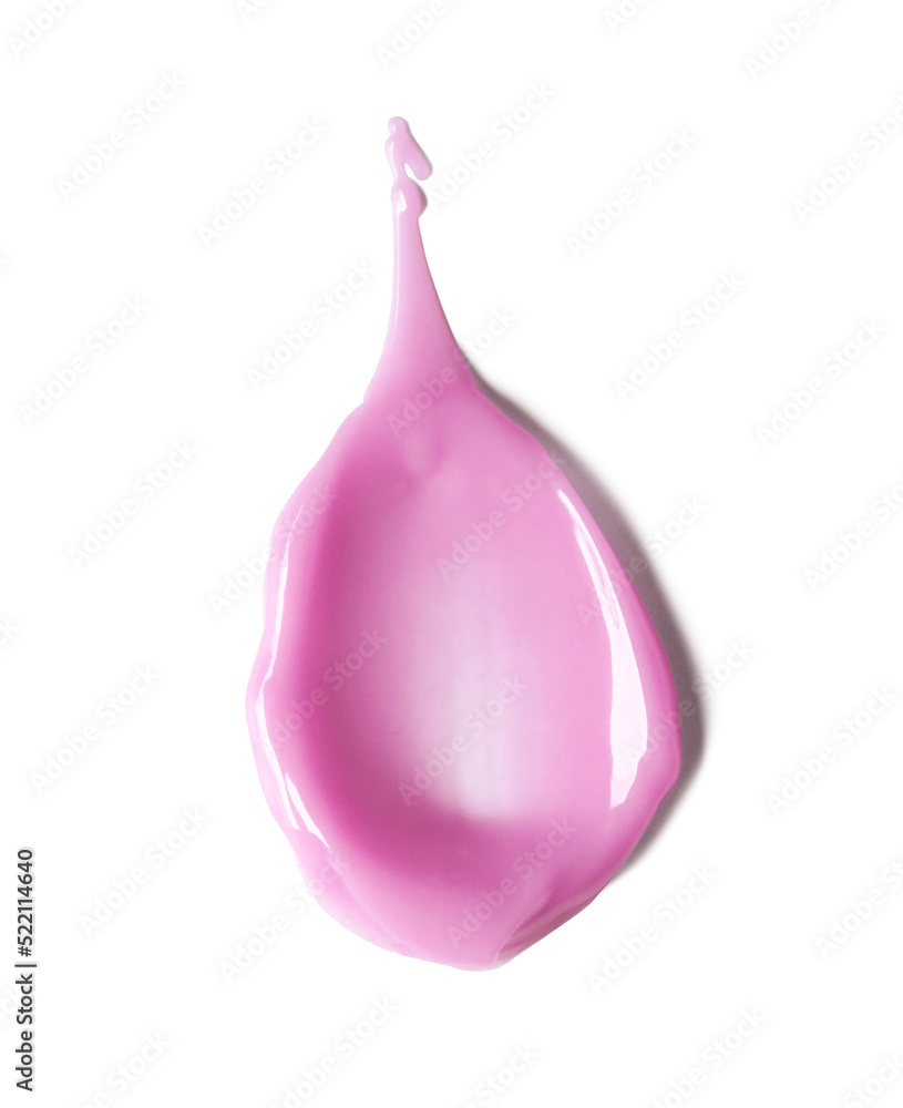 Pink Lipgloss spread sample on Transparent background Pink Lipgloss spread sample on Transparent background