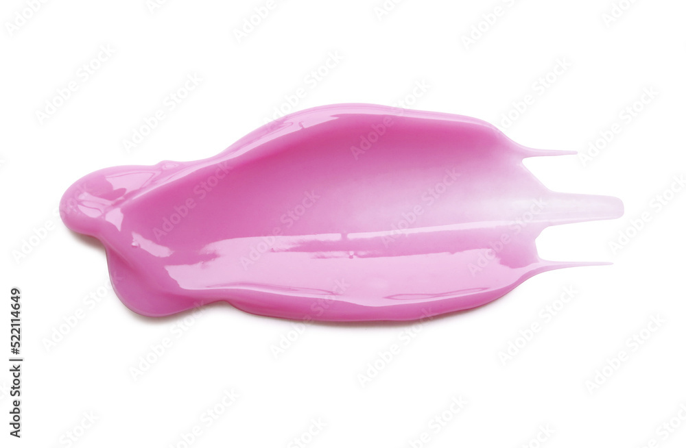 Pink Lipgloss spread sample on Transparent background Pink Lipgloss spread sample on Transparent background