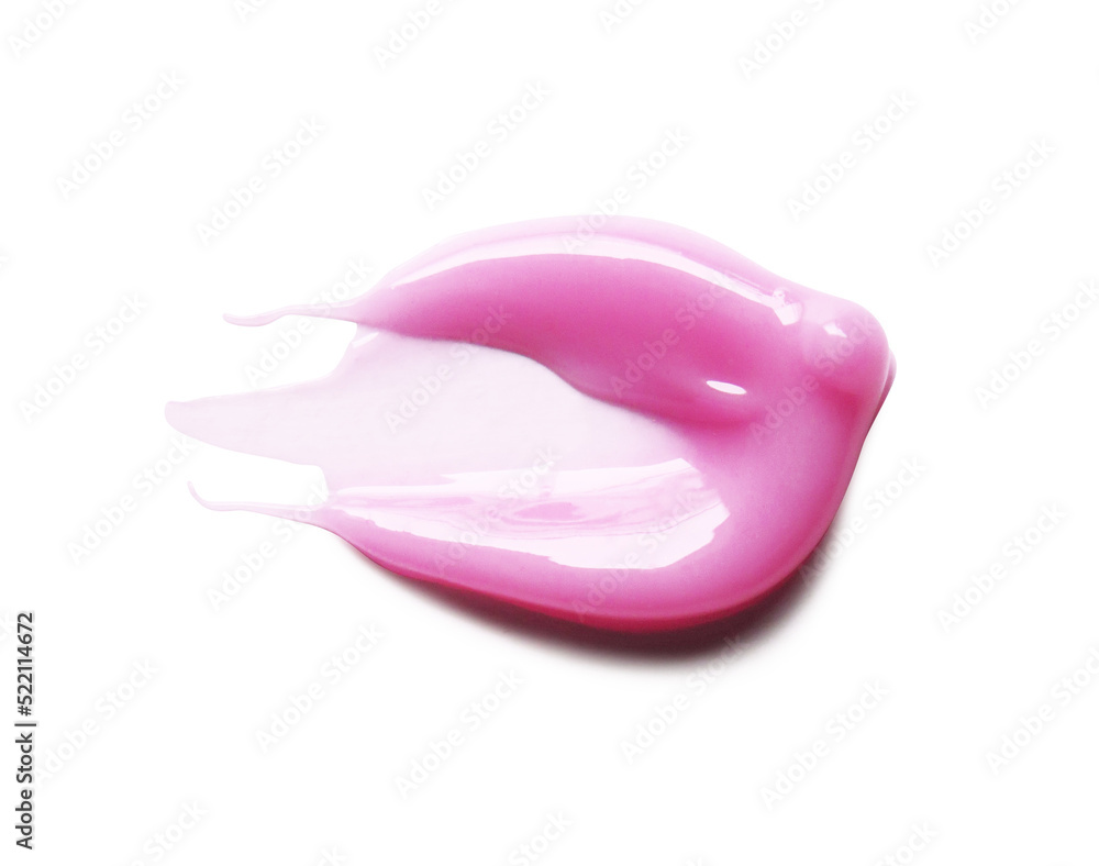 Pink Lipgloss spread sample on Transparent background Pink Lipgloss spread sample on Transparent background
