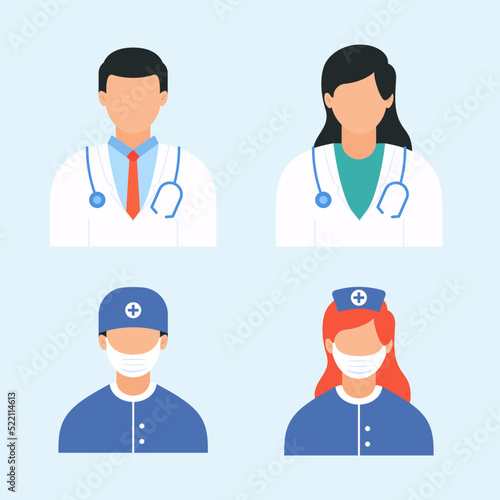 Illustration of doctor or nurse