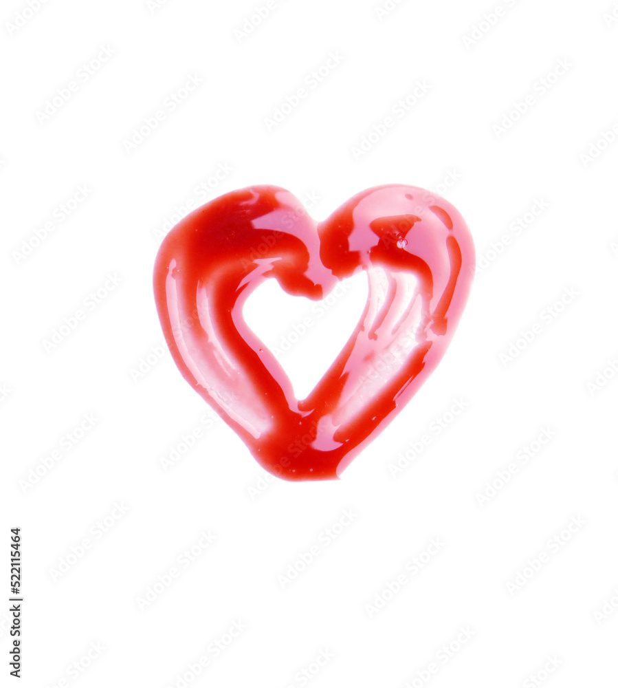 Lip Gloss heart shaped on transparent background Lip Gloss heart shaped on transparent background