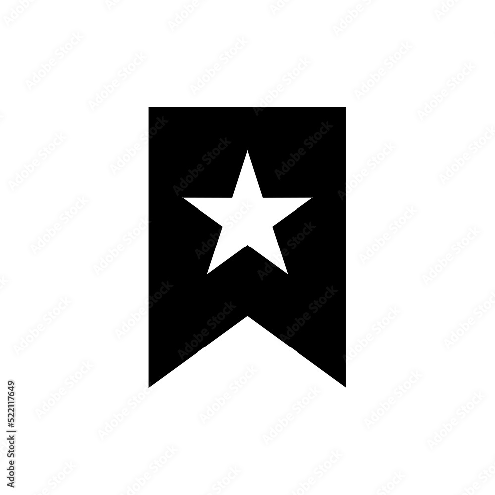 Bookmark icon. Favorite content symbol. Flag with star for web. Bookmark icon. Favorite content symbol. Flag with star for web.
