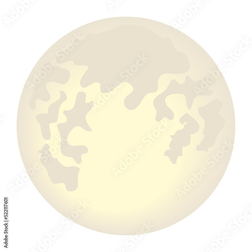 full moon illustration