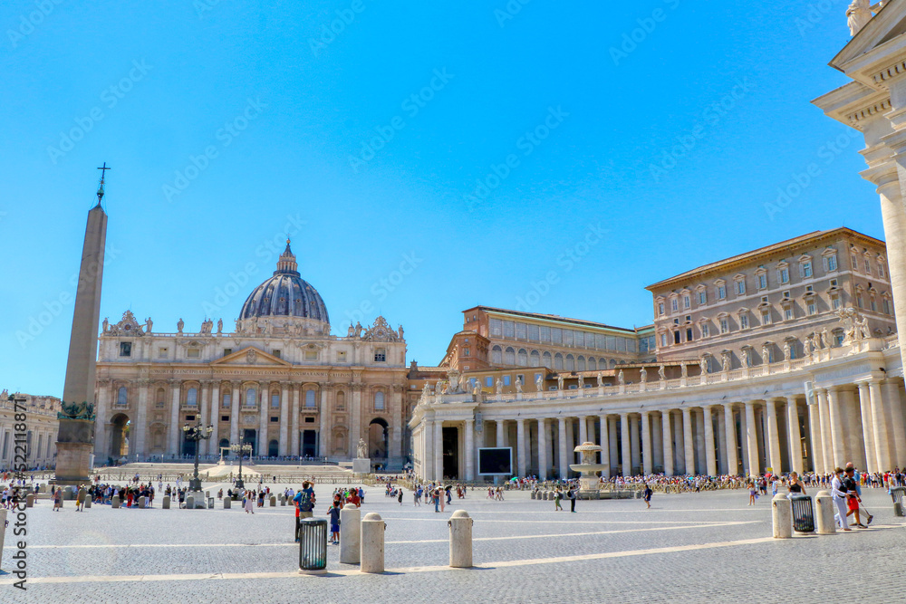 View of St. Peter's Square in the Vatican City