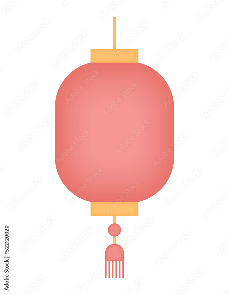 Obraz premium pink chinese lamp