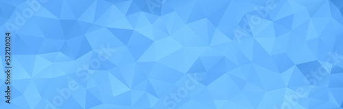 Blue polygonal background shape. Vector stock.