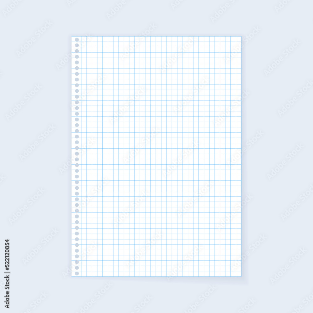 Checkered paper sheet Checkered paper sheet