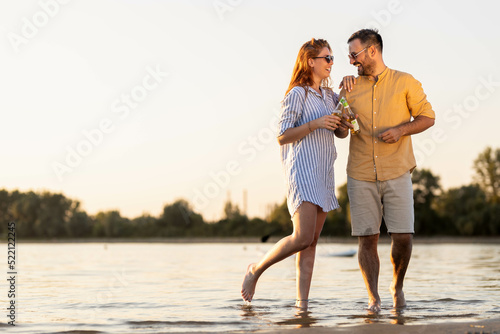 couple walking on the beach