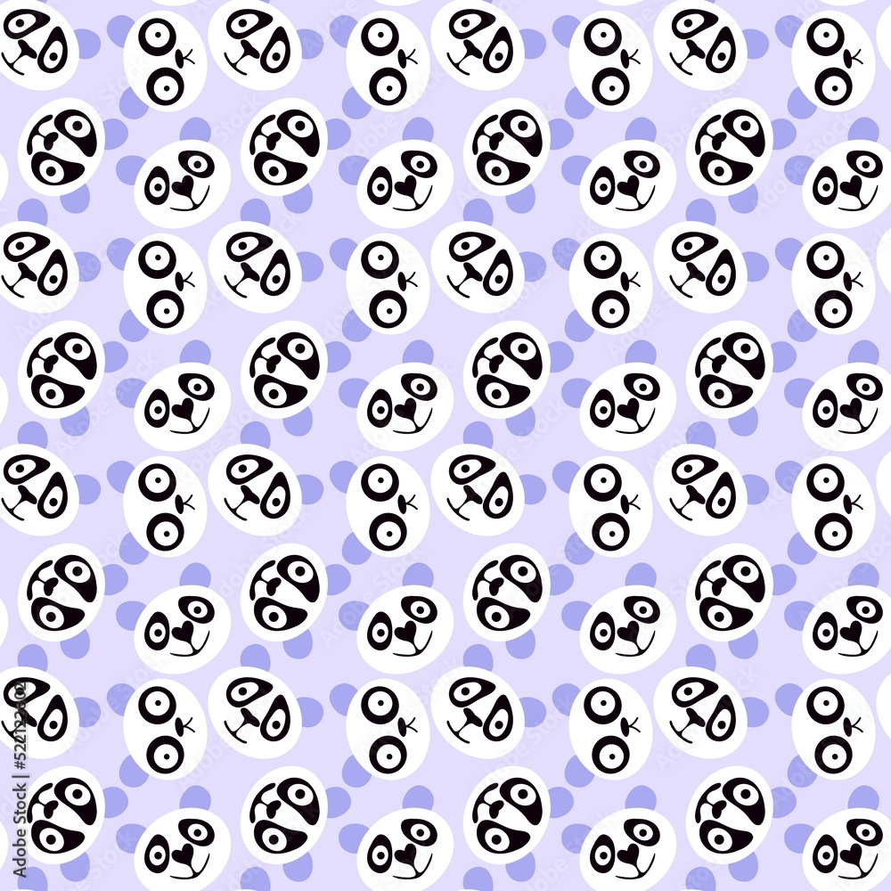 Animals cartoon seamless panda pattern for kids clothes print and wrapping and accessories and fabrics Animals cartoon seamless panda pattern for kids clothes print and wrapping and accessories and fabrics