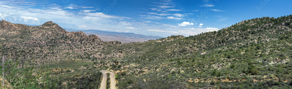 Panorama of the mountains near Crown King, Arizona.